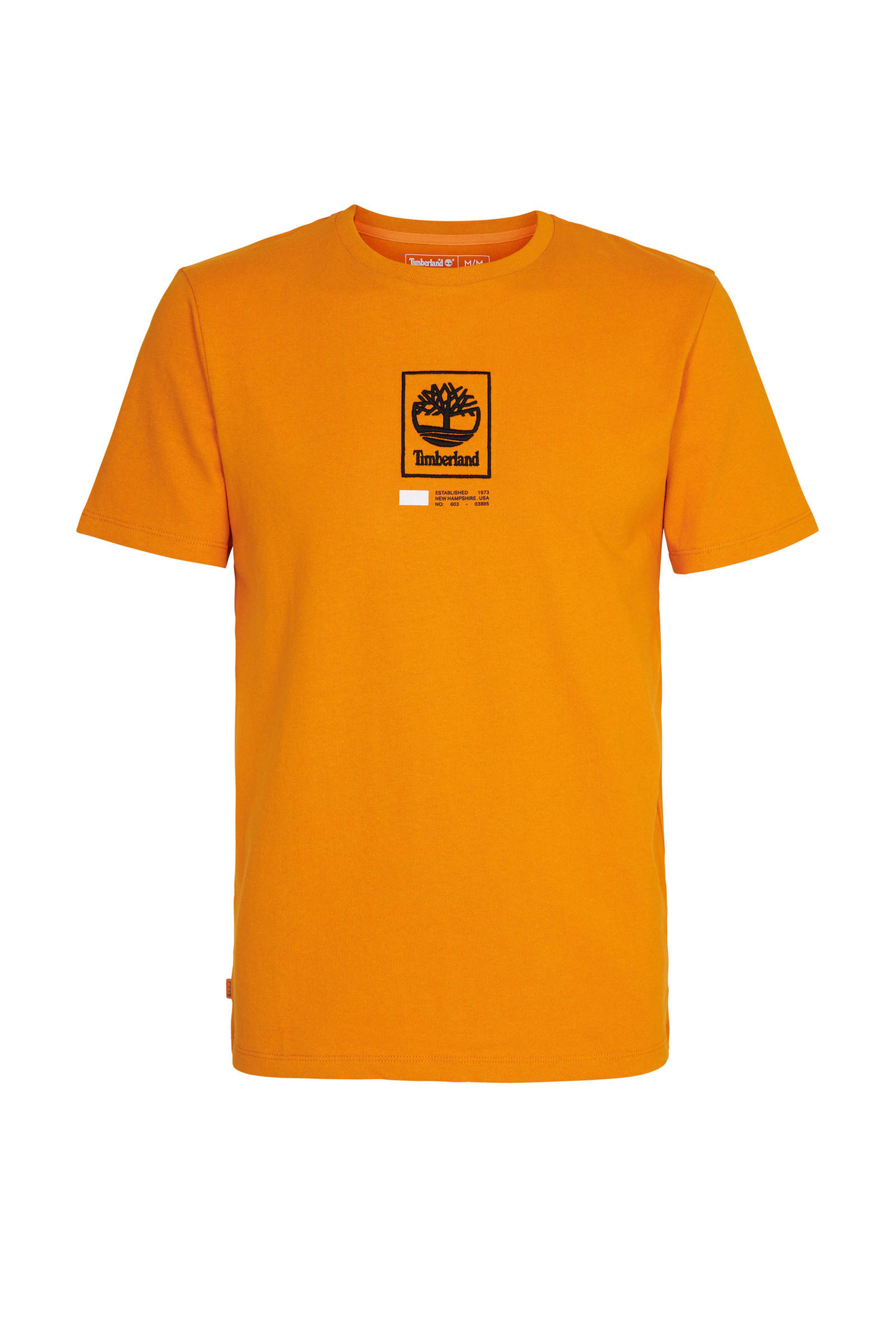 Timberland T Shirt Met Logo Oranje Zwart Wit Wehkamp