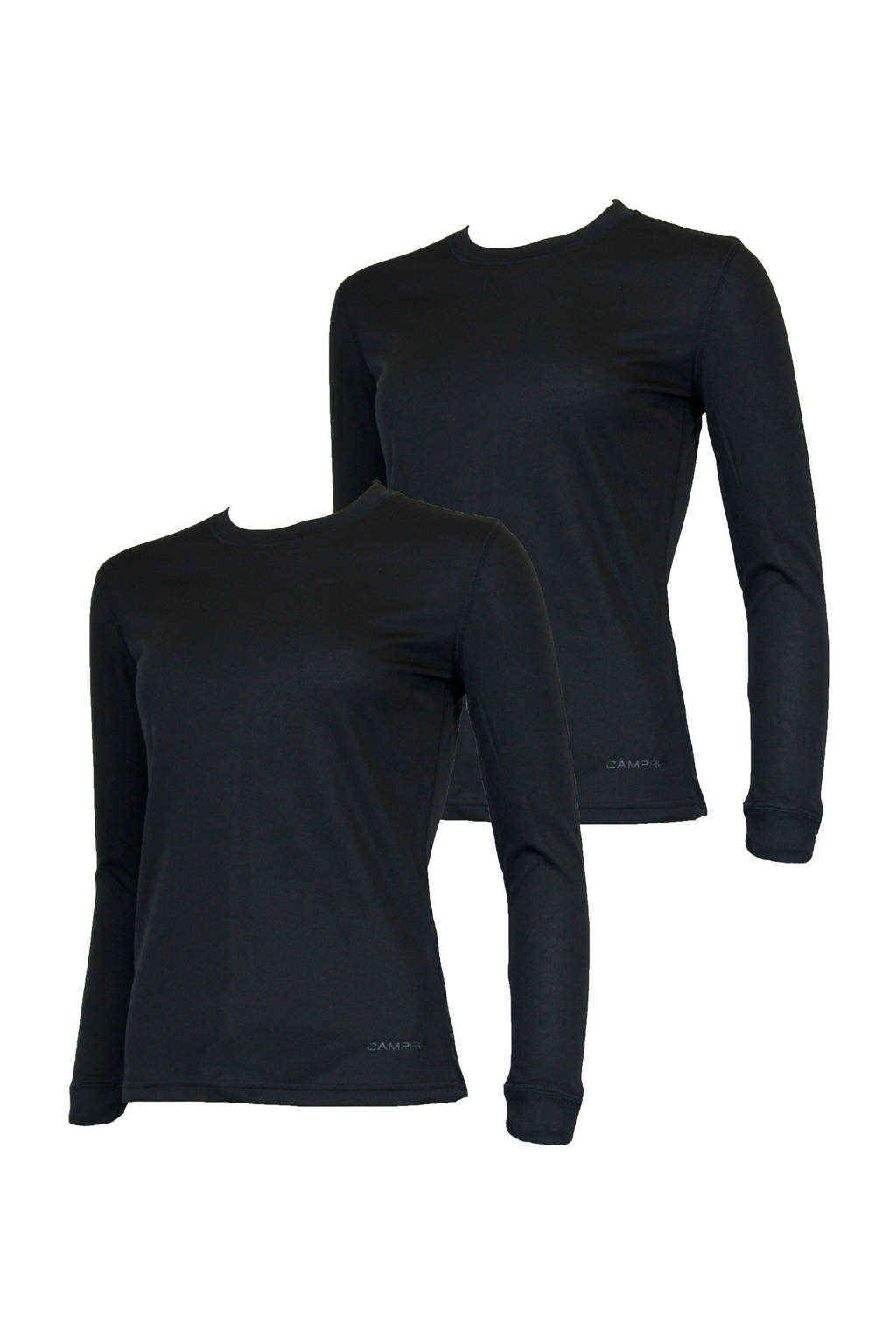 Campri thermoshirt zwart - set van 2 zwart, Zwart