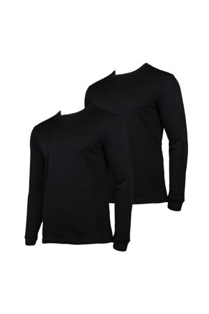 thermoshirt - zwart (set van 2)