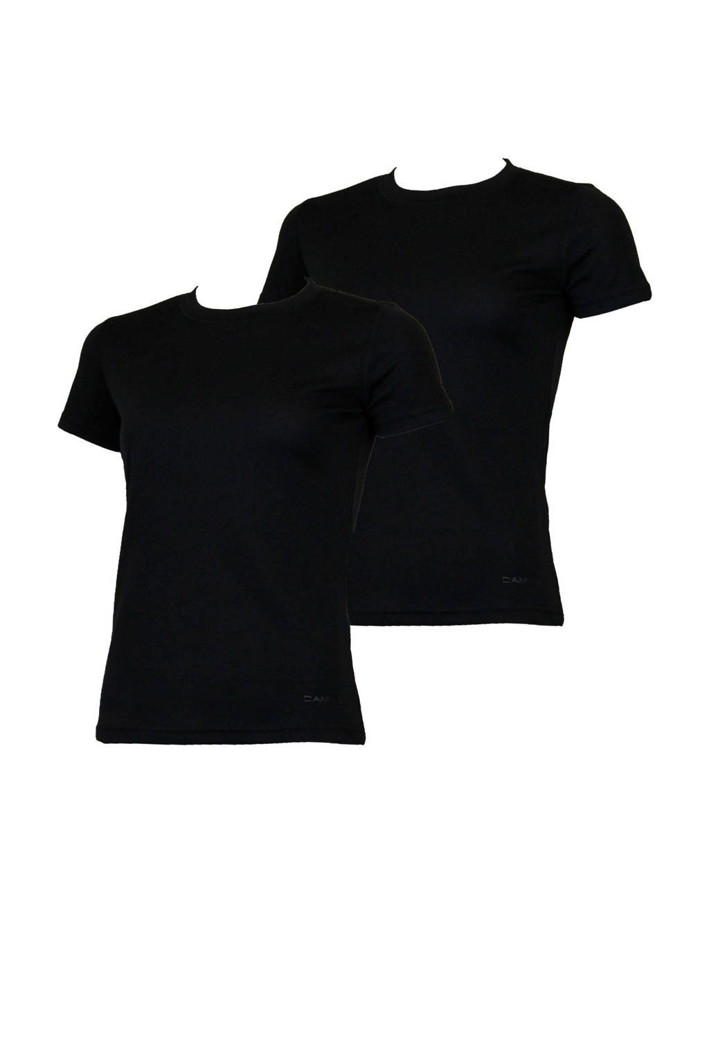 Campri thermo T-shirt zwart (set van 2), Zwart