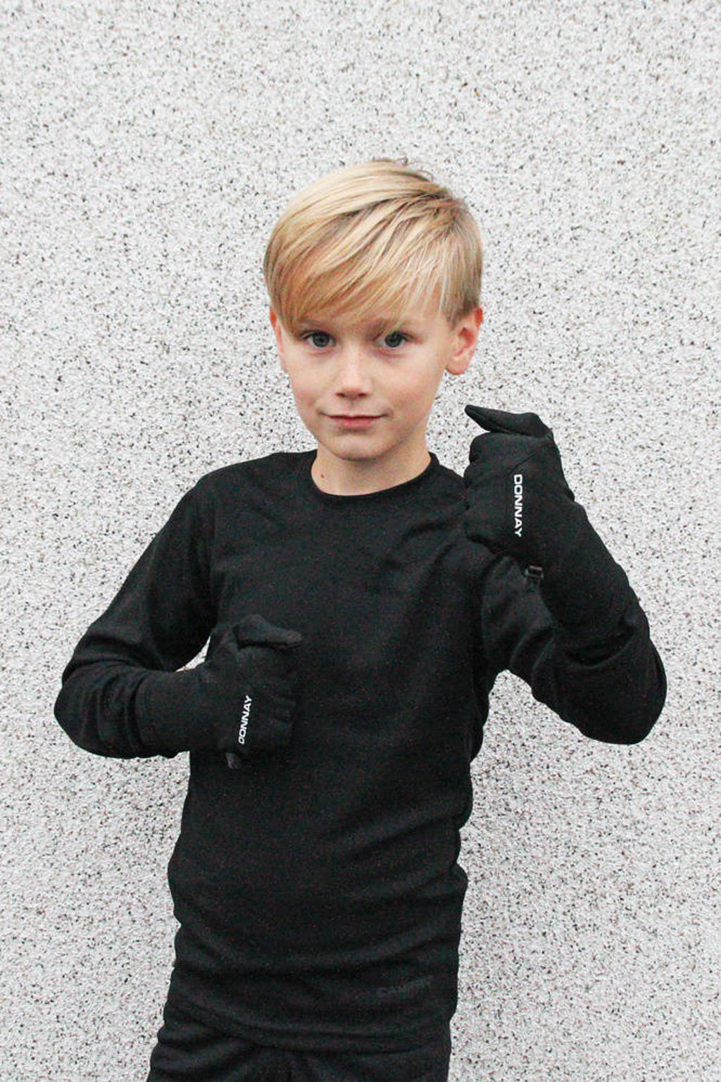 Campri kids thermoshirt - zwart (set van 2)