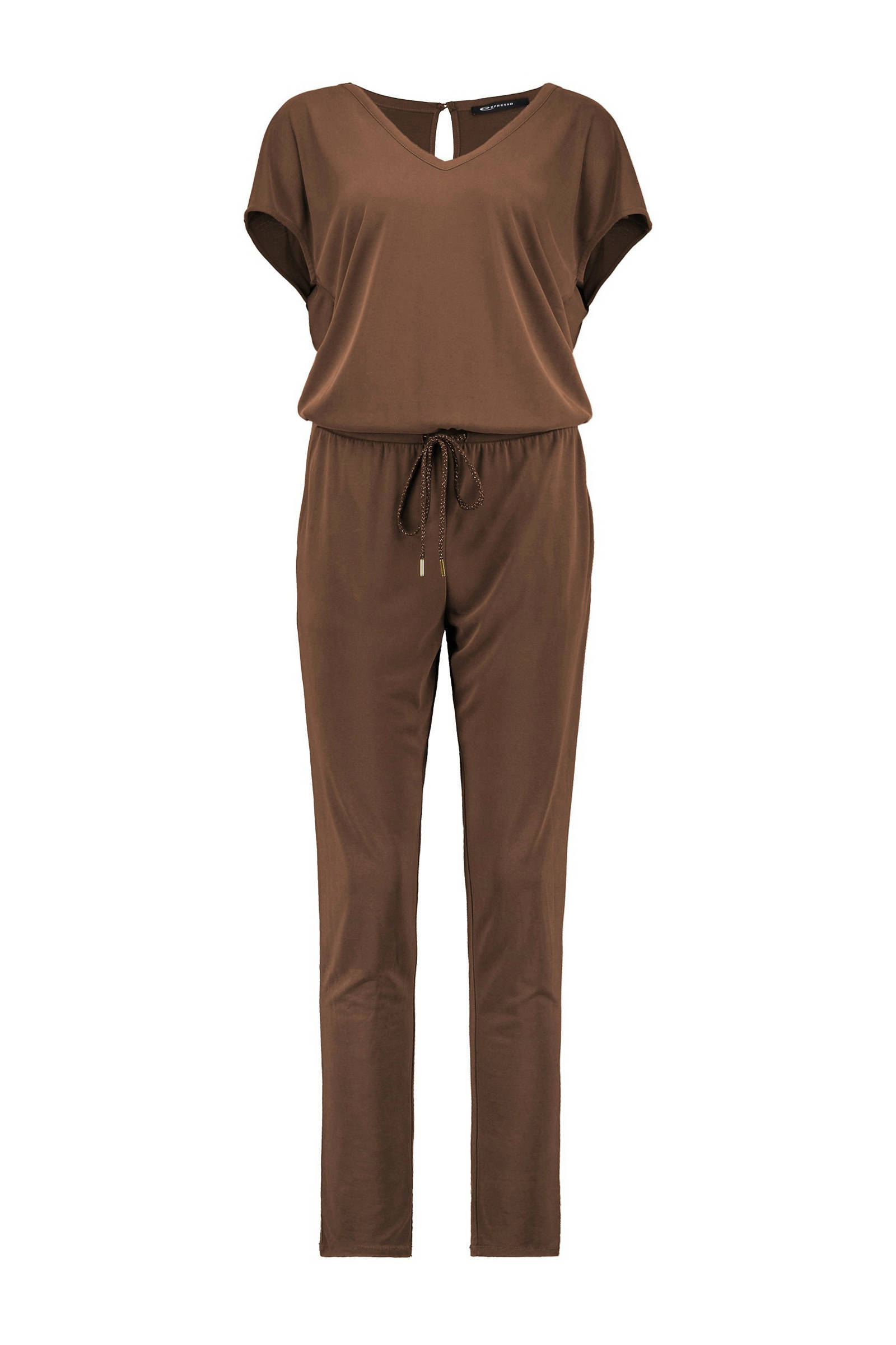 Expresso jumpsuit bruin wehkamp