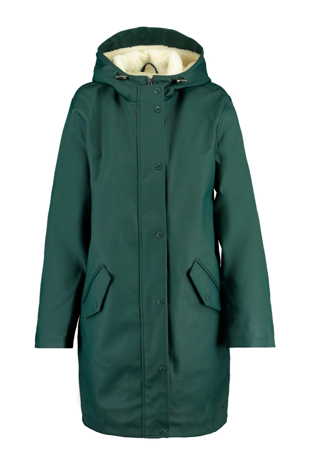 Lined Jacket America Today Gevoerde Regenjas Winter Jade Roodbruin