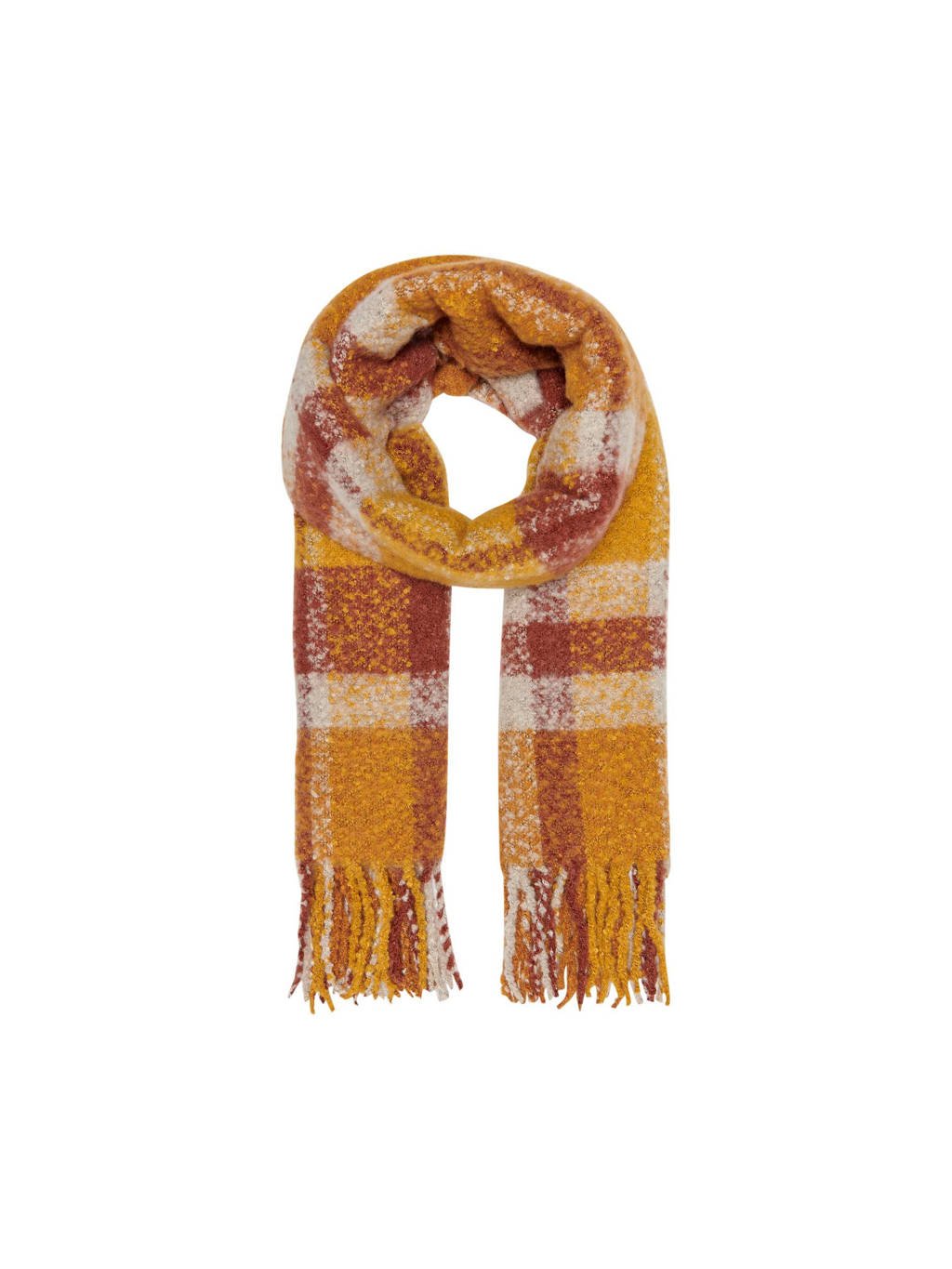 ONLY sjaal oranje/rood, Oranje