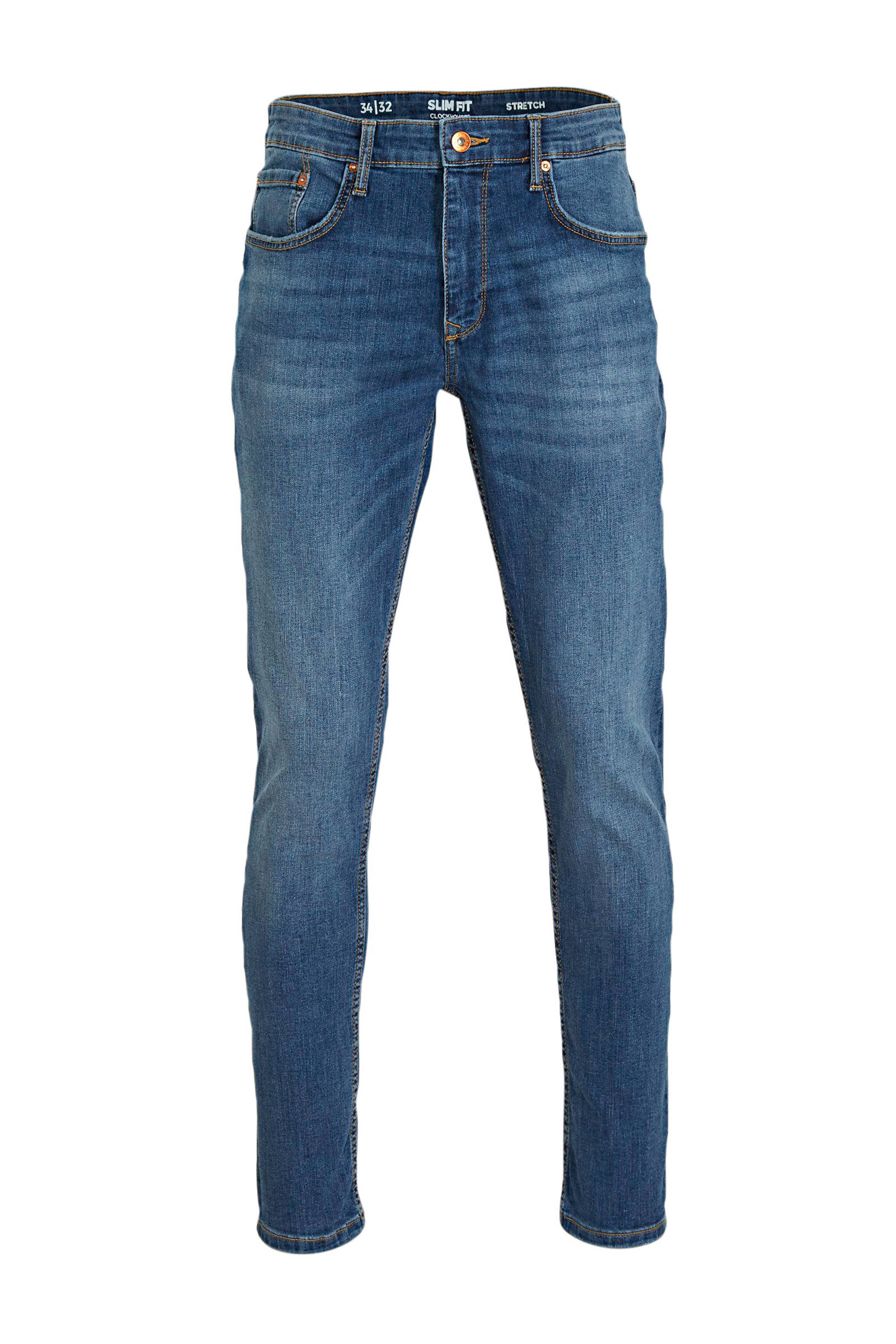 C&A Clockhouse slim fit jeans blauw wehkamp