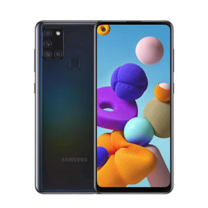 GALAXY A21S (zwart) + flip case