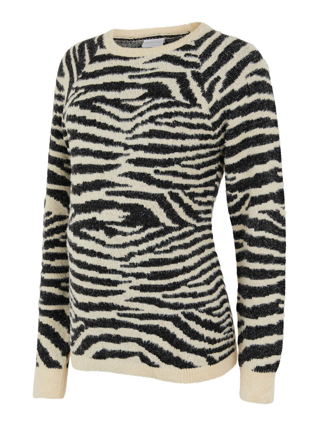 MAMALICIOUS zwangerschapstrui Celine met zebraprint beige/zwart, Beige/zwart