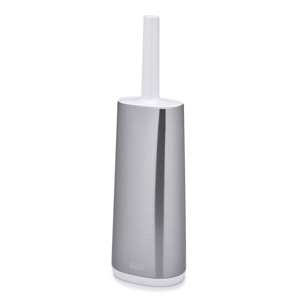 Joseph Joseph Flex™ toiletborstel, Zilver/wit