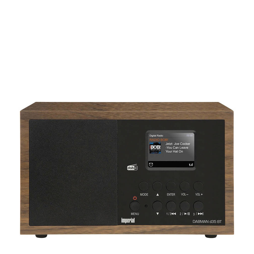 Imperial Dabman D35BT DAB+ Bluetooth radio, Donkerbruin