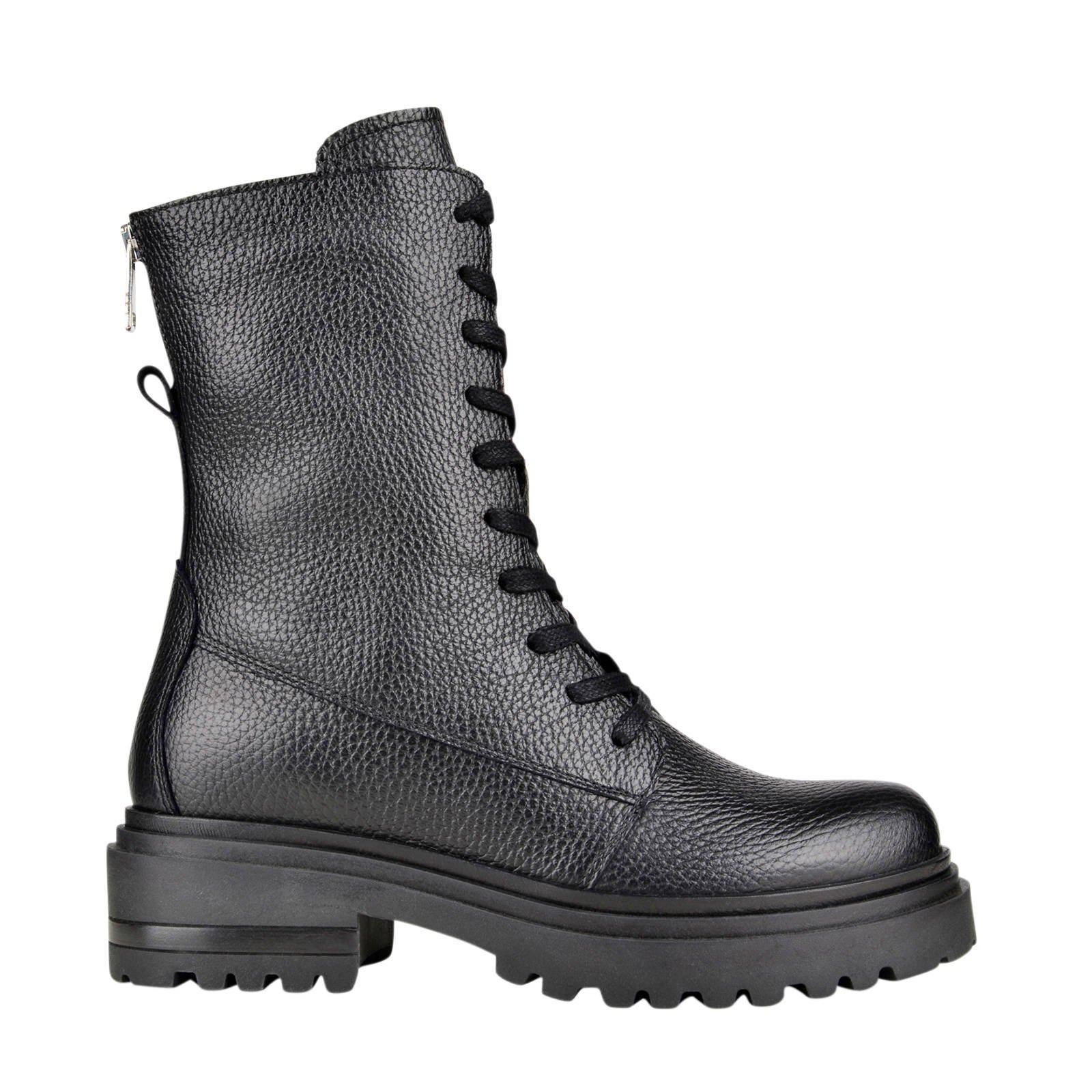 PS Poelman Write leren veterboots zwart | wehkamp PS Poelman leren veterboots | wehkamp