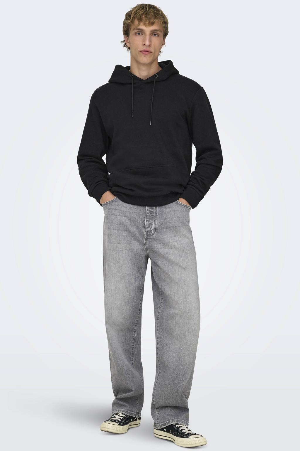ONLY & SONS hoodie ONSCERES zwart