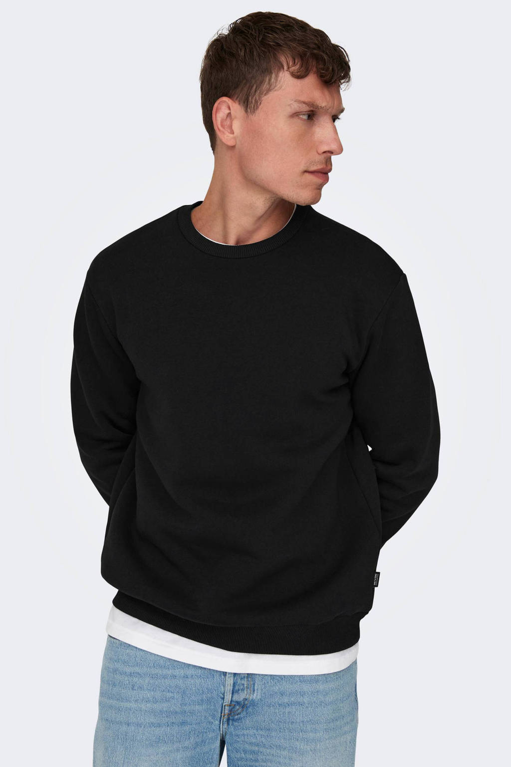 ONLY & SONS sweater ONSCERES zwart, Zwart