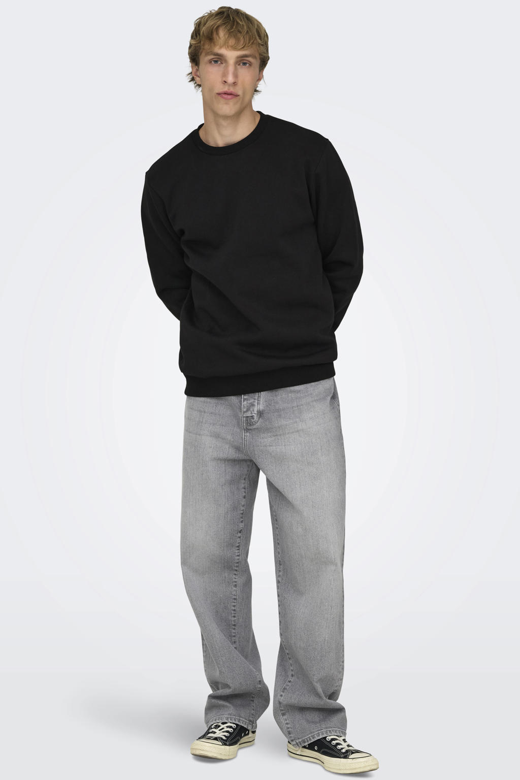 ONLY & SONS sweater ONSCERES zwart