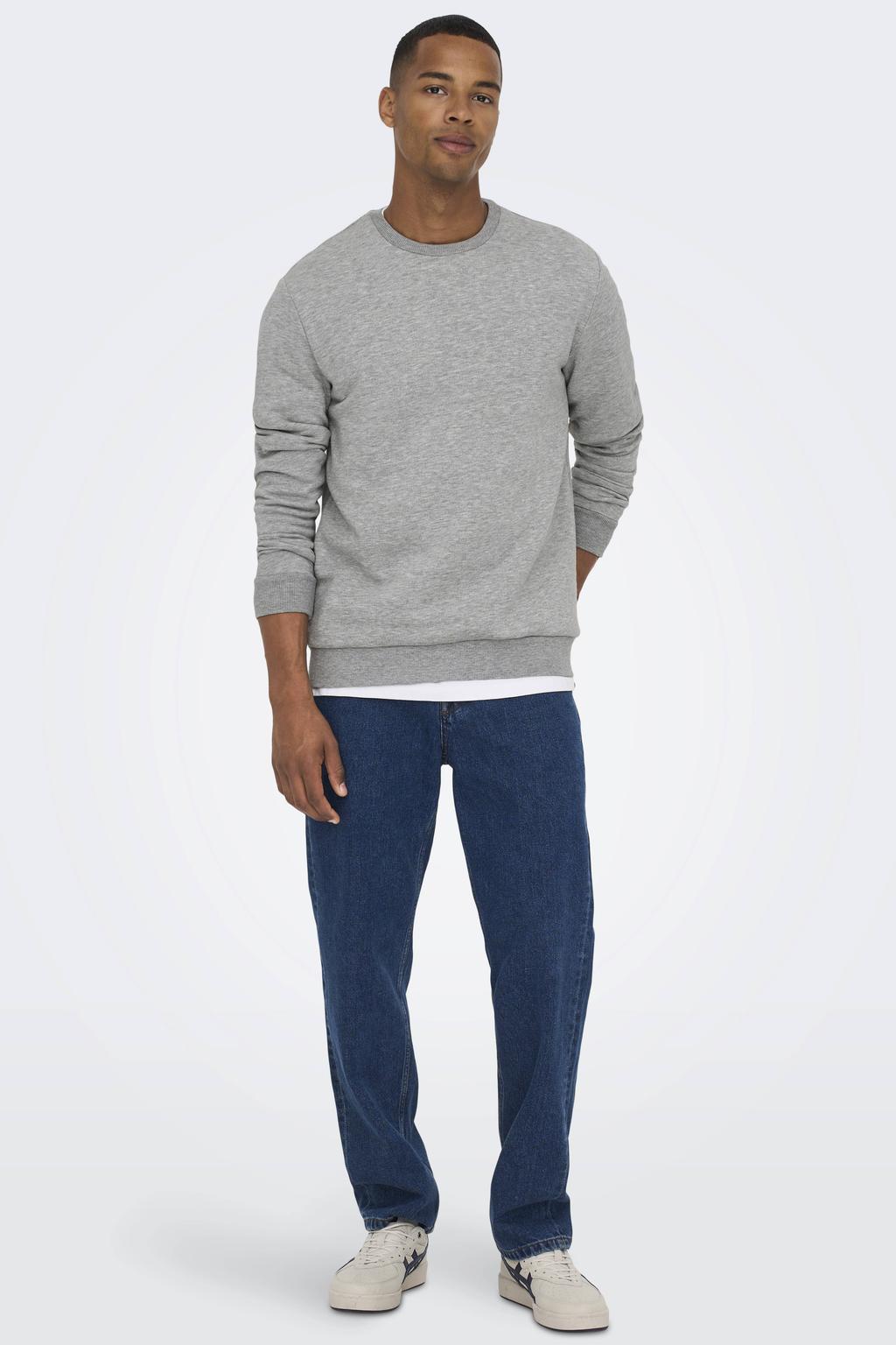 ONLY & SONS sweater ONSCERES grijs