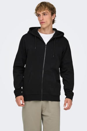 sweatvest ONSCERES zwart