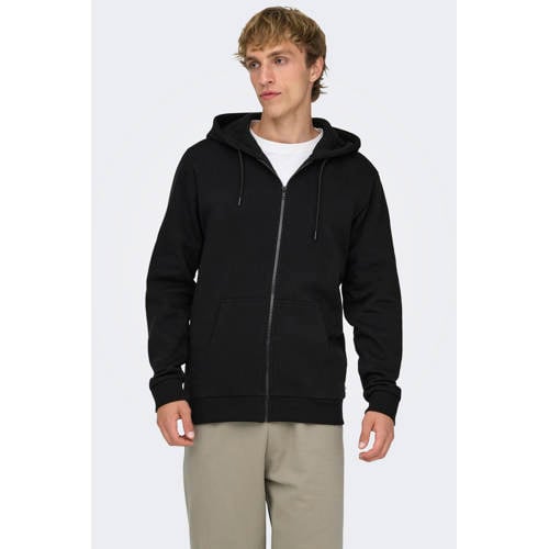 ONLY & SONS sweatvest ONSCERES zwart afbeelding