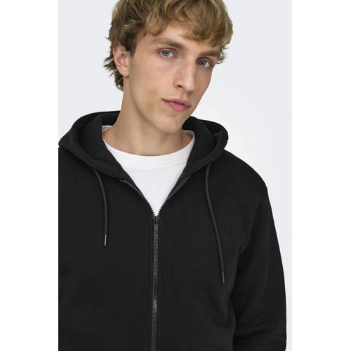 ONLY & SONS sweatvest ONSCERES zwart afbeelding