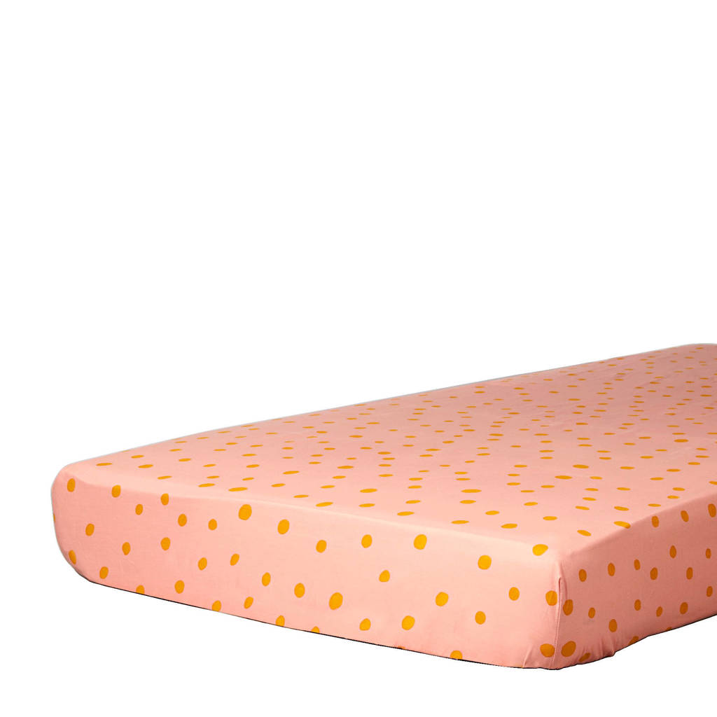 Wehkamp Home katoenen Dot hoeslaken peuter Roze