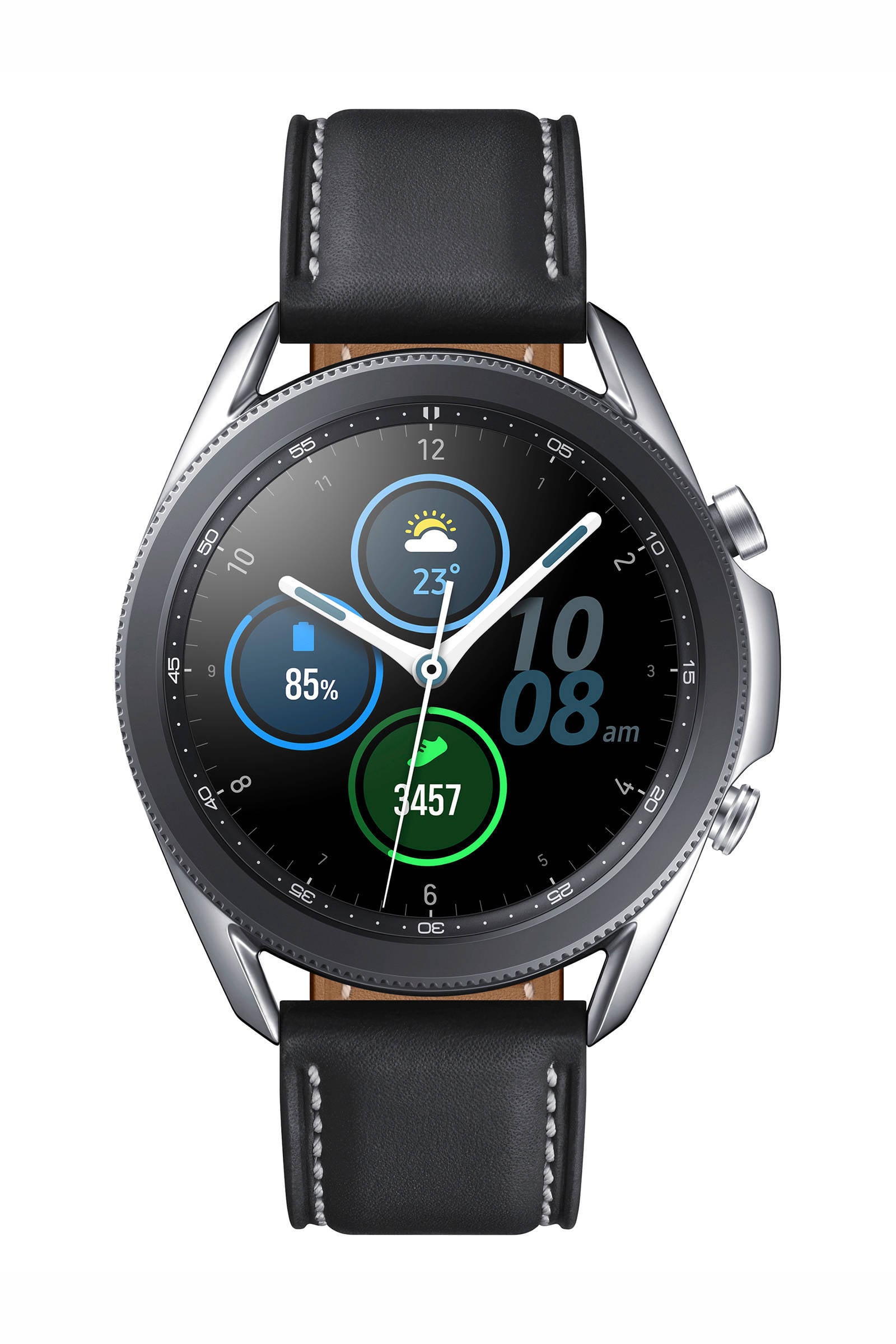 Samsung Galaxy Watch 3 (45) mm smartwatch (zilver) | wehkamp