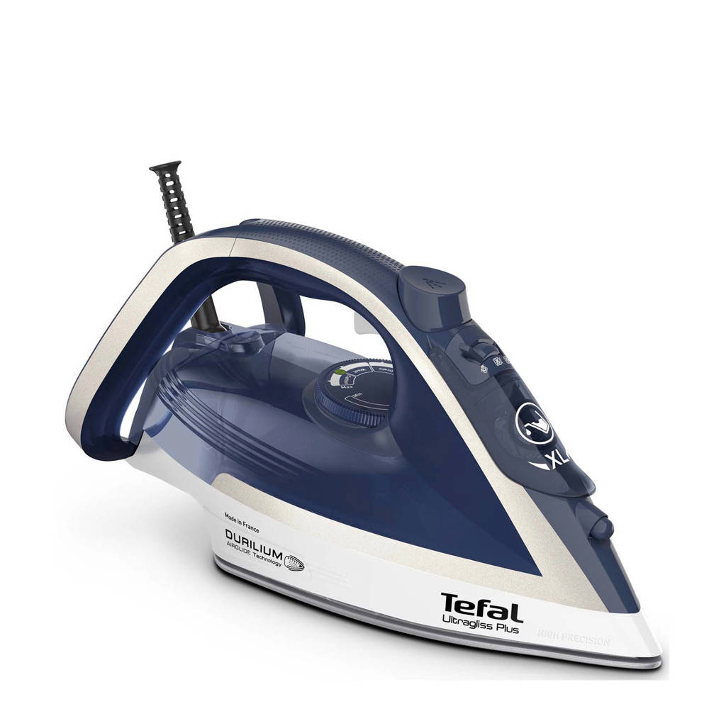 Tefal Ultragliss Plus FV6812 stoomstrijkijzer, Blue,Silver