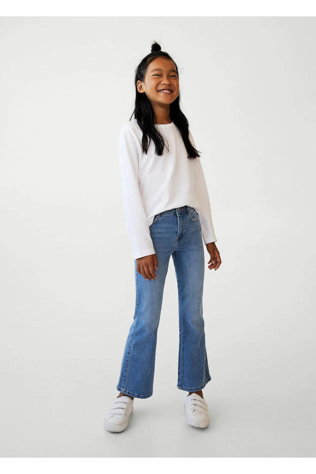 Mango Kids flared jeans lichtblauw