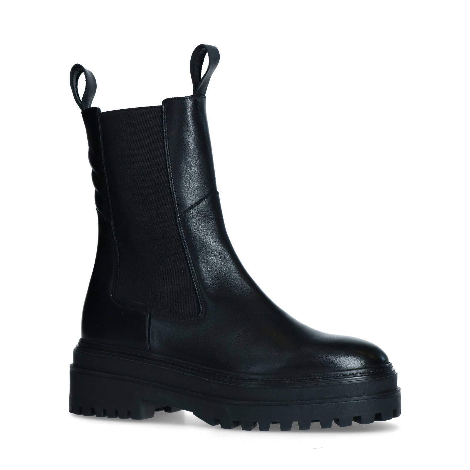 Sacha x Vivian Hoorn hoge leren chelsea boots zwart | wehkamp