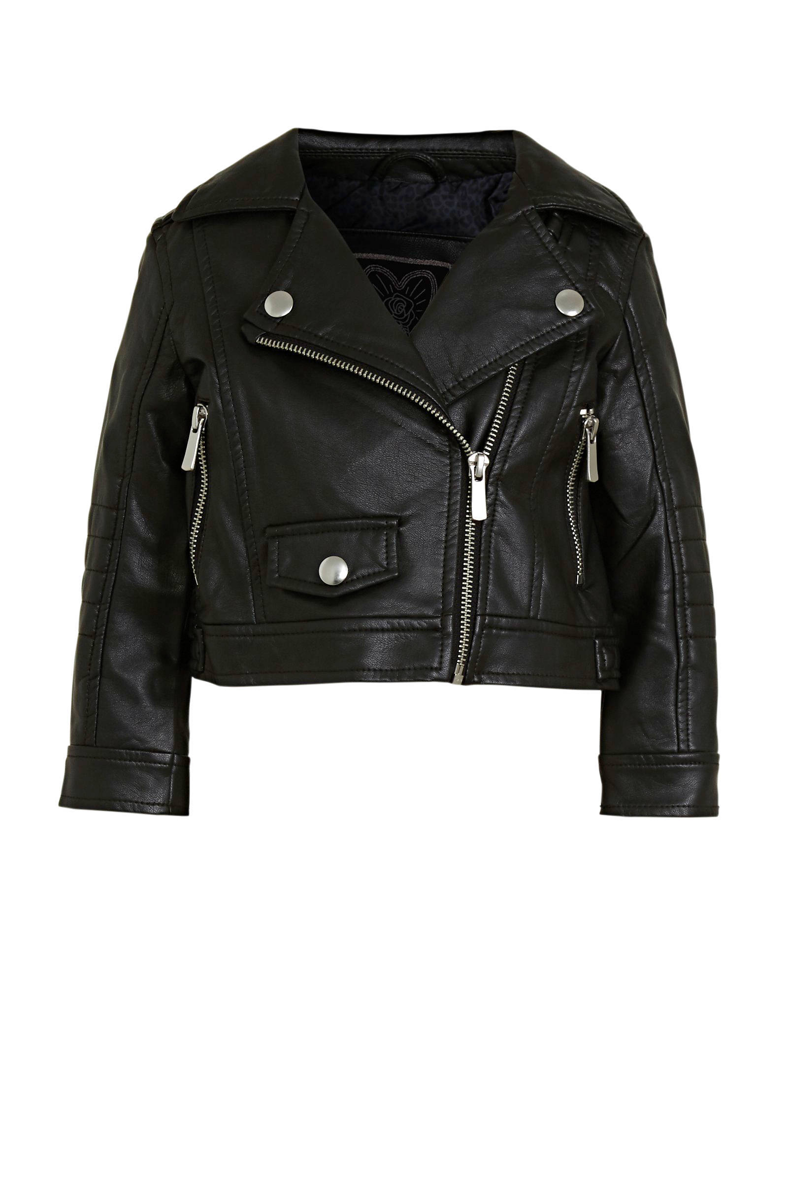 C&A Palomino imitatieleren bikerjack zwart | wehkamp Bikerjack imitatieleer | C&A