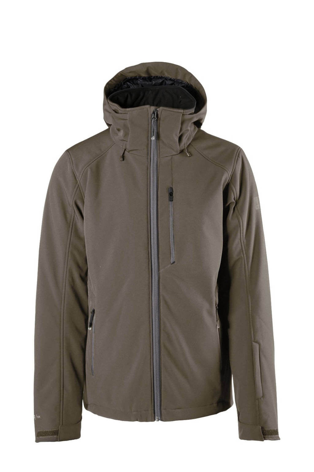 Brunotti softshell ski-jack Marsala grijs, Grijs