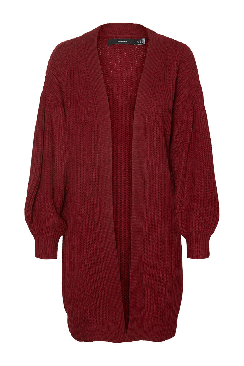 VERO MODA gebreid vest Furn donkerrood, Donkerrood