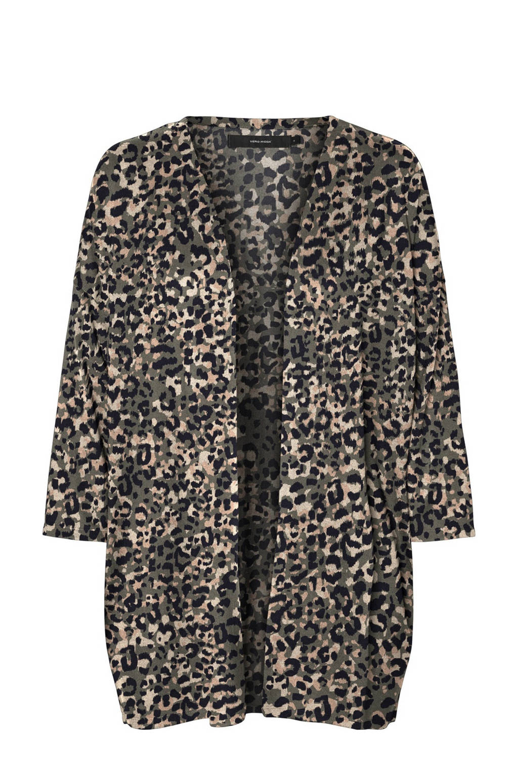 VERO MODA vest met all over print zwart, Zwart