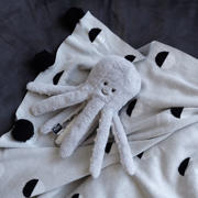thumbnail: Flow Amsterdam hartslagknuffel olly octopus  grijs - knuffel 24 cm