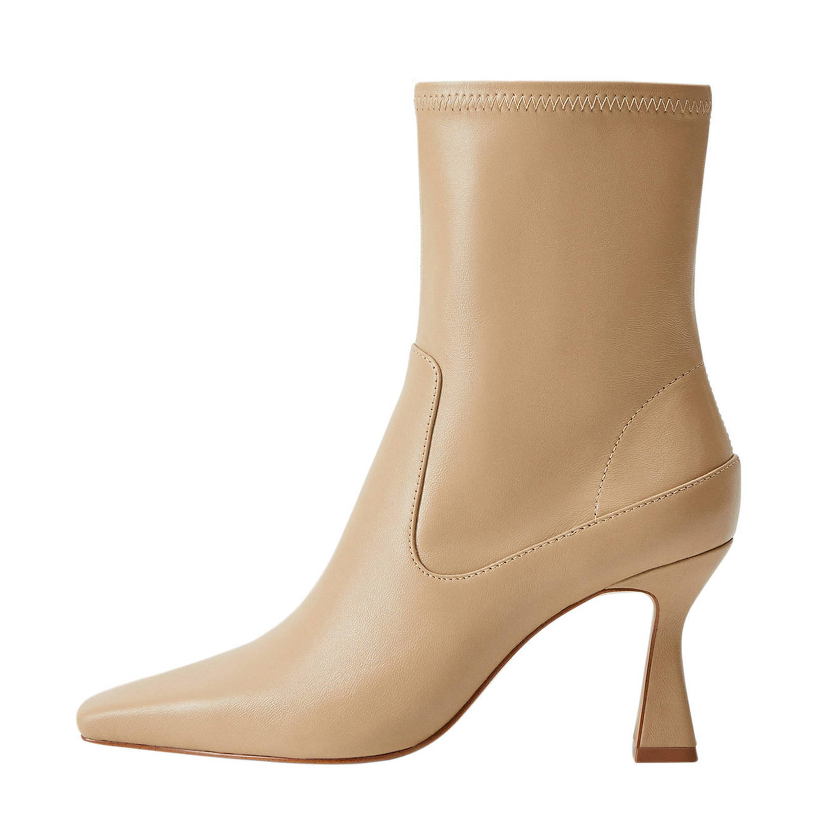 Mango leren enkellaarzen beige | wehkamp Mango leren enkellaarzen wit | wehkamp