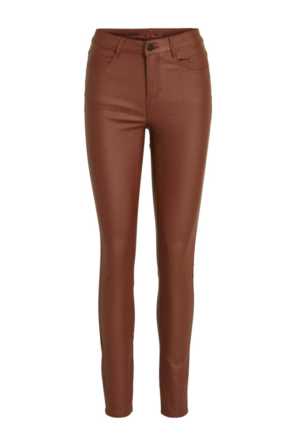 VILA skinny broek cognac, Cognac