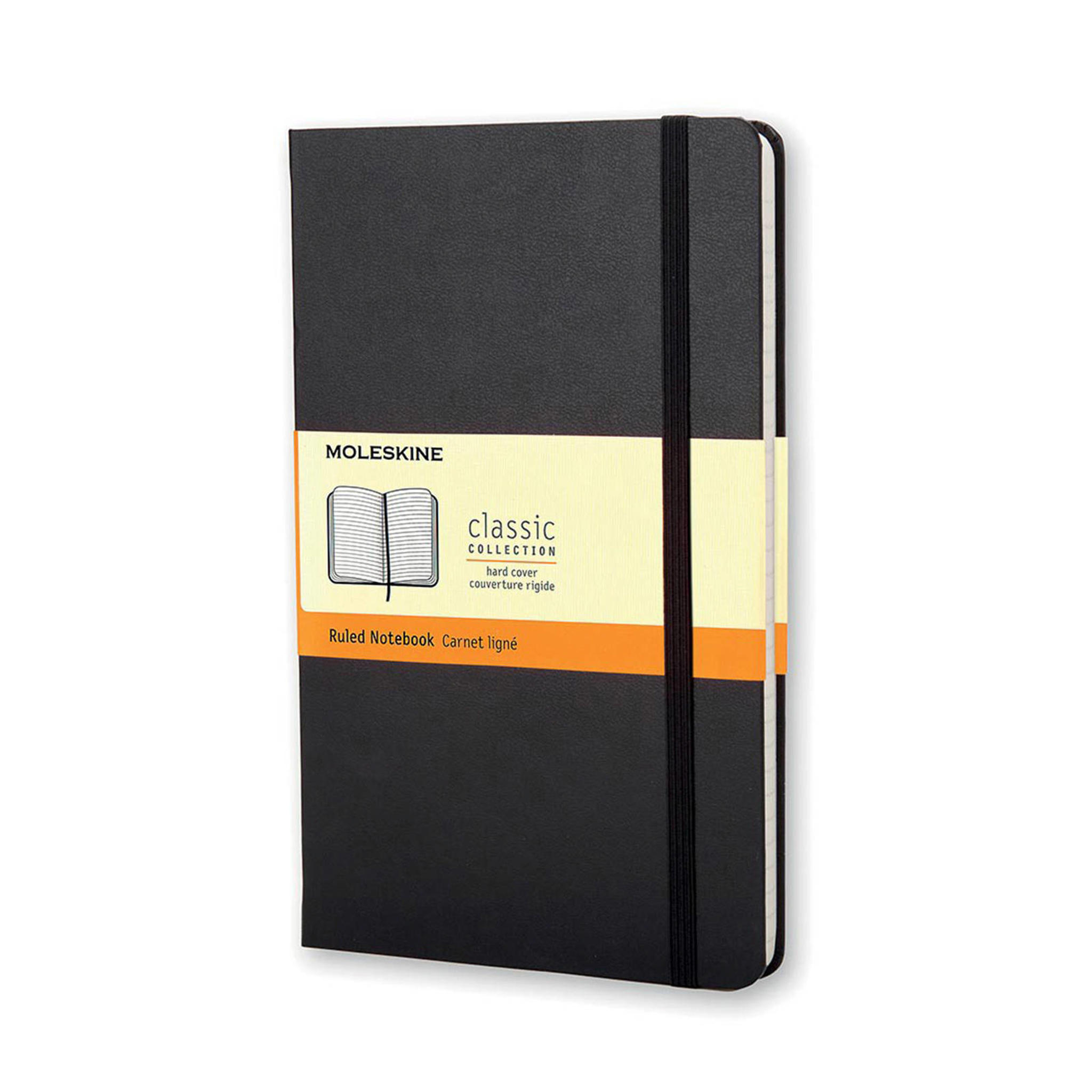 Moleskine notitieboek Hard Pocket gelijnd zwart (9 x 14 cm) wehkamp