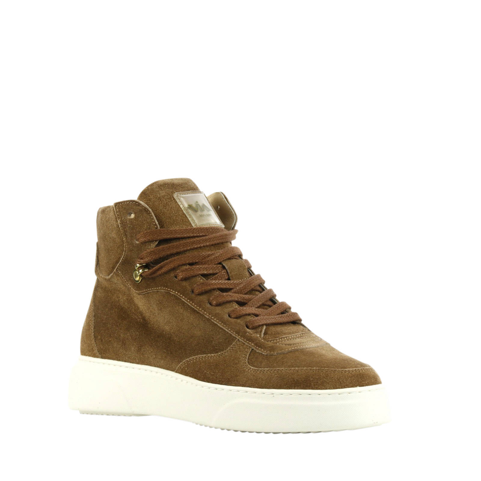 Via Vai 5409072 hoge suède sneakers bruin | wehkamp