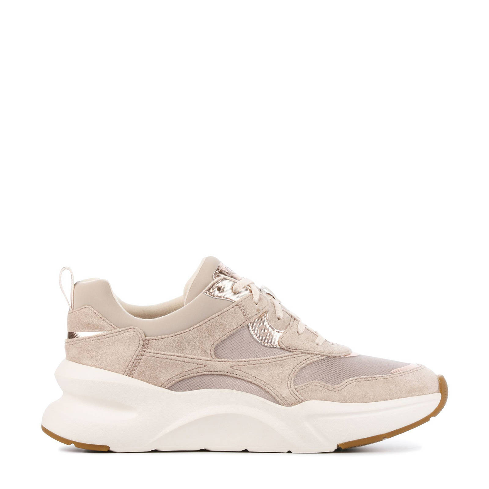 UGG LA Hills suède chunky sneakers taupe | wehkamp