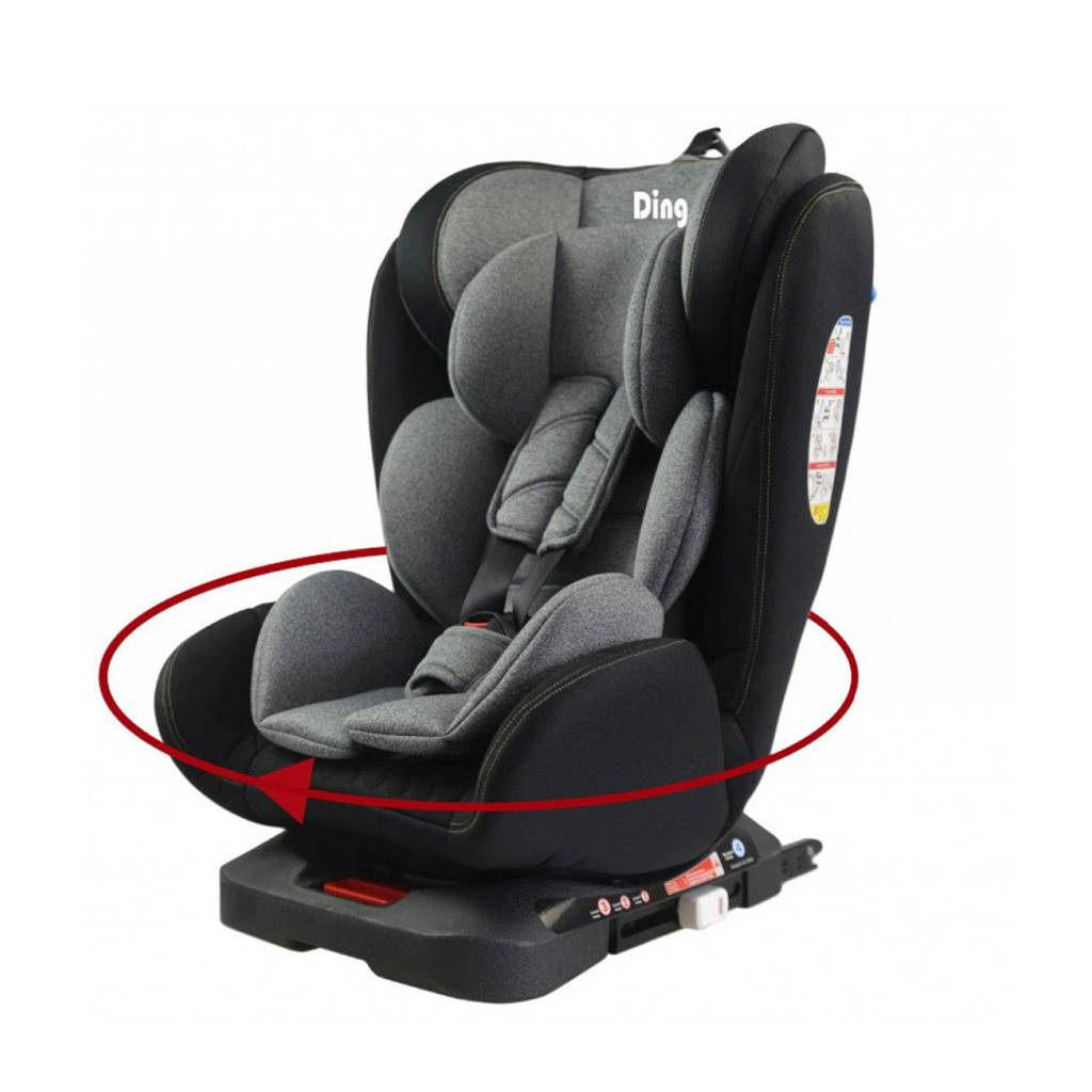 woensdag wenselijk Omleiden Ding Autostoel Twist 360° Isofix 0-36kg Zwart met Grijs | wehkamp