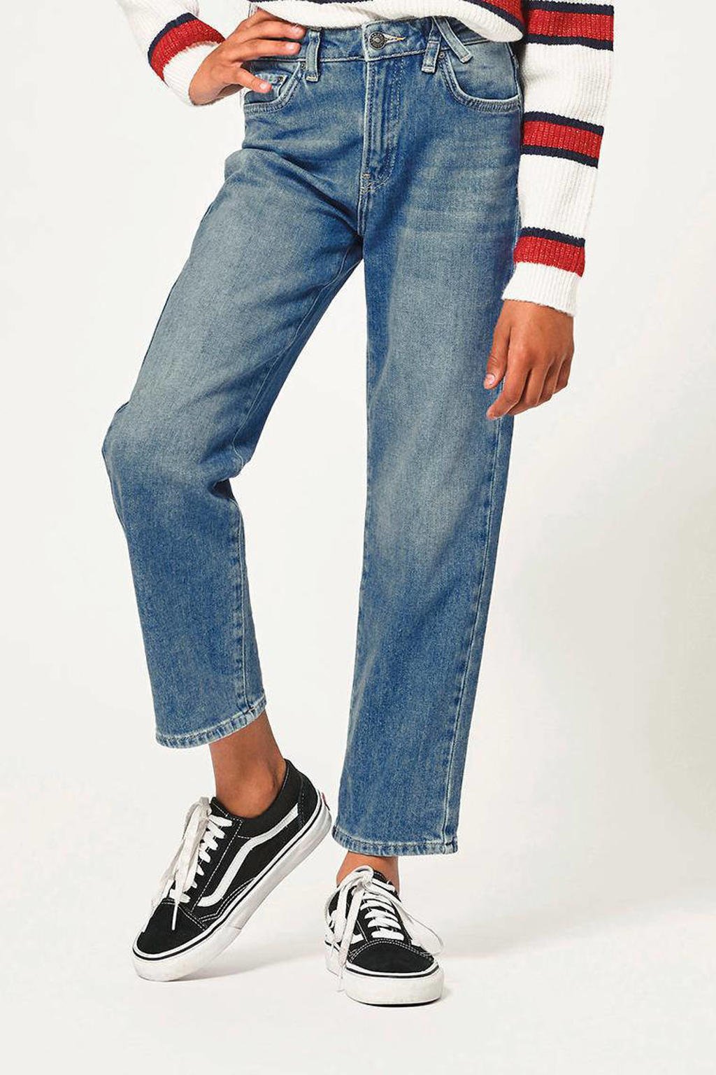America Today Junior cropped loose fit jeans Kathy stonewashed