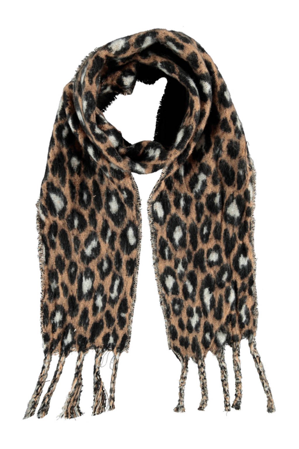 Sarlini tijgerprint sjaal camel, Camel