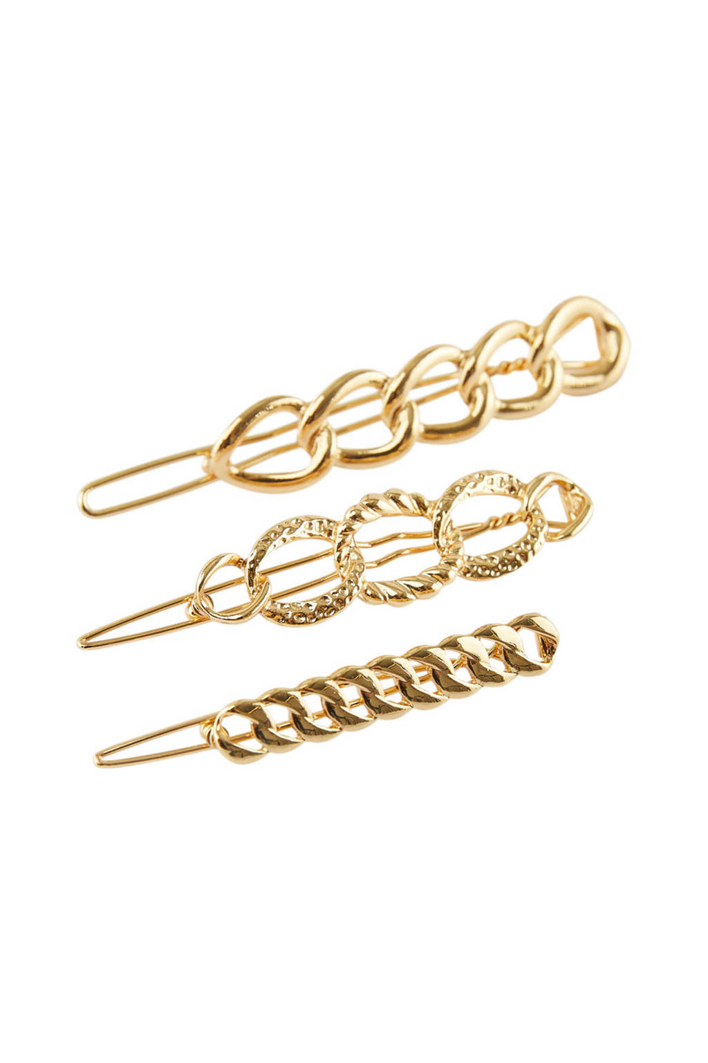 PIECES haar clip PCFABBY (set van 3), Goud