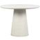 WOOOD WOOOD Damon Ronde Eettafel - Betonlook - Wit - 76x100x10