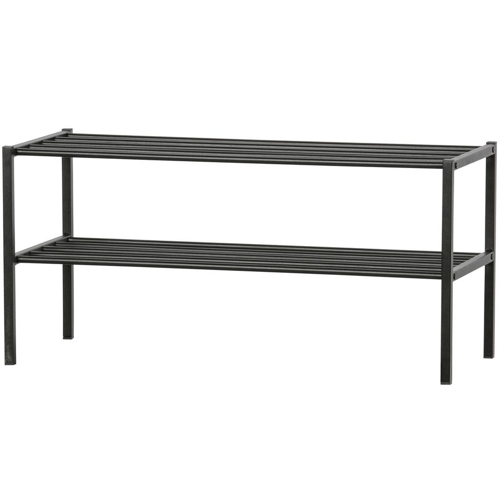 WOOOD WOOOD Ferro Schoenenrek - Metaal - Zwart - 40x85x35