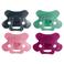 Difrax Natural Fopspeen - 12+ Maanden - Donkerblauw, Groen, Roze, Paars- 4 st.
