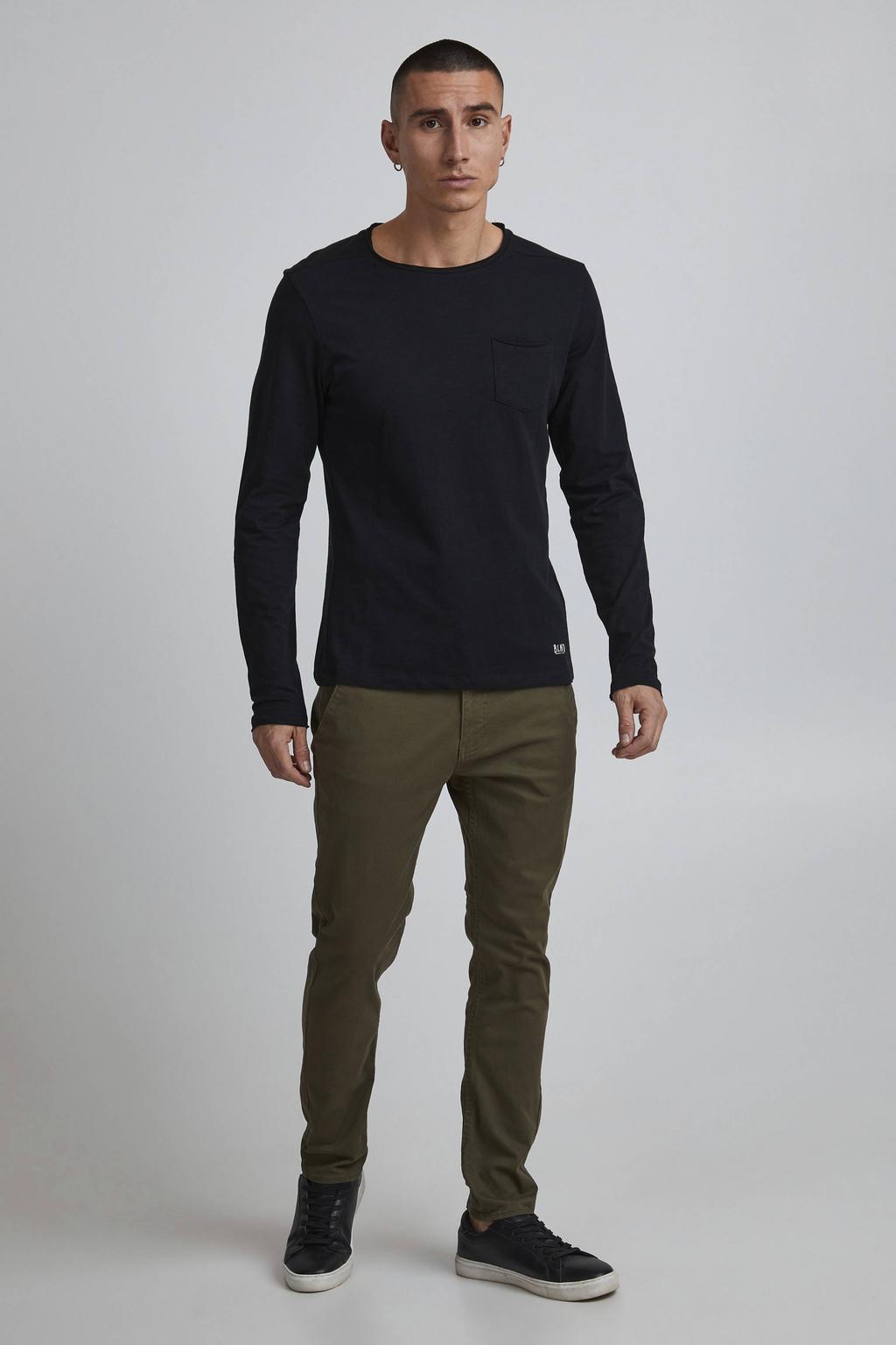 Blend slim fit chino BHNATAN olijfgroen