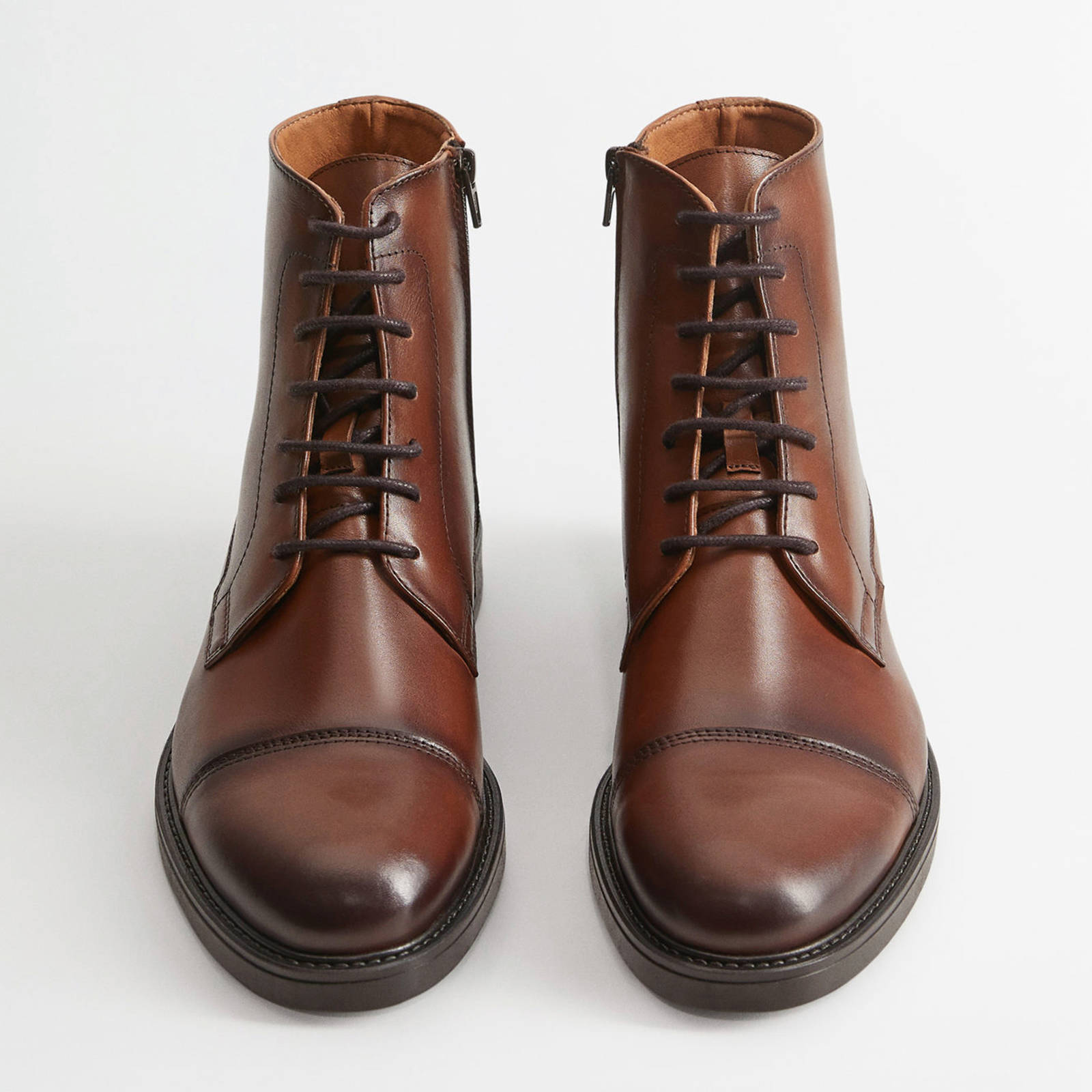 Giorgio He59618 Veterboots Laarzen Met Veters Heren Cognac - Schoenen.nl