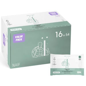 Wehkamp NAÏF 16 stuks - plasticvrije billendoekjes voordeelverpakking aanbieding