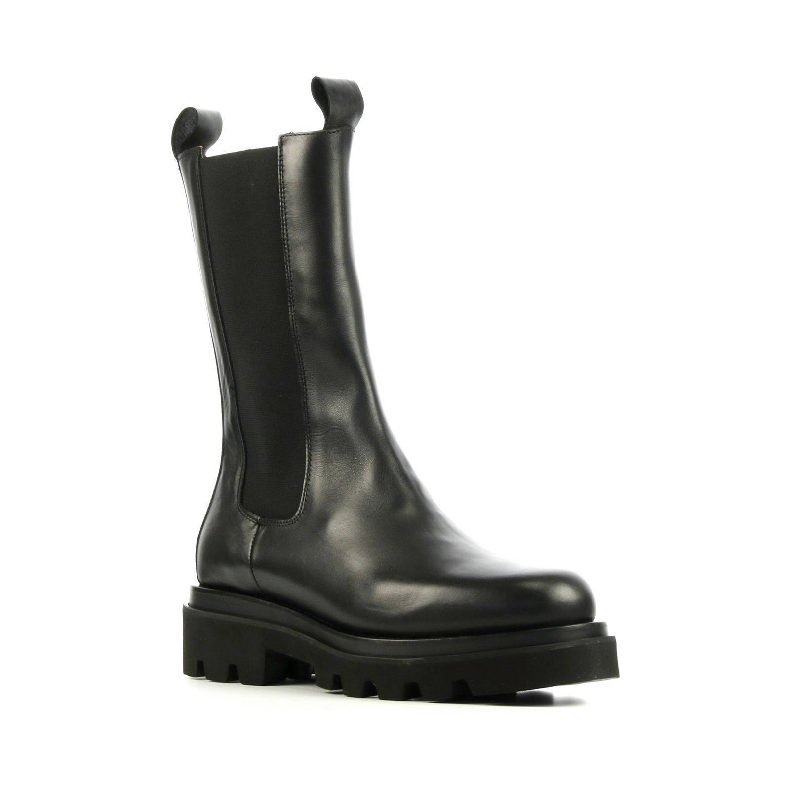Toral 12580 hoge leren chelsea boots zwart | wehkamp