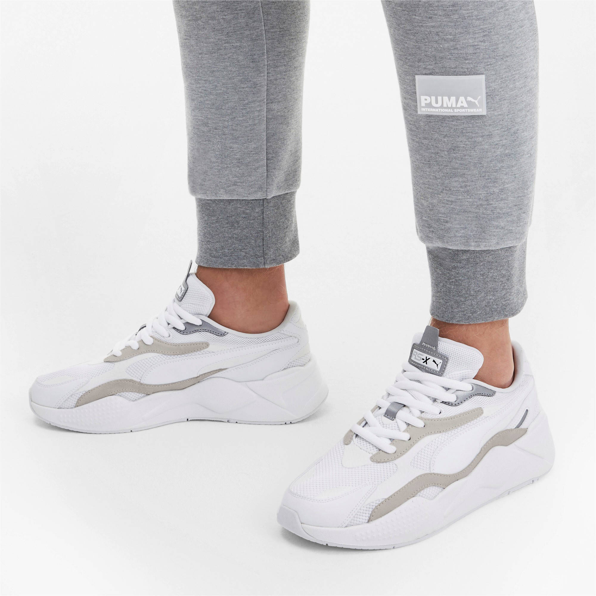 Puma RS-X³ Puzzle sneakers wit/zilver | wehkamp