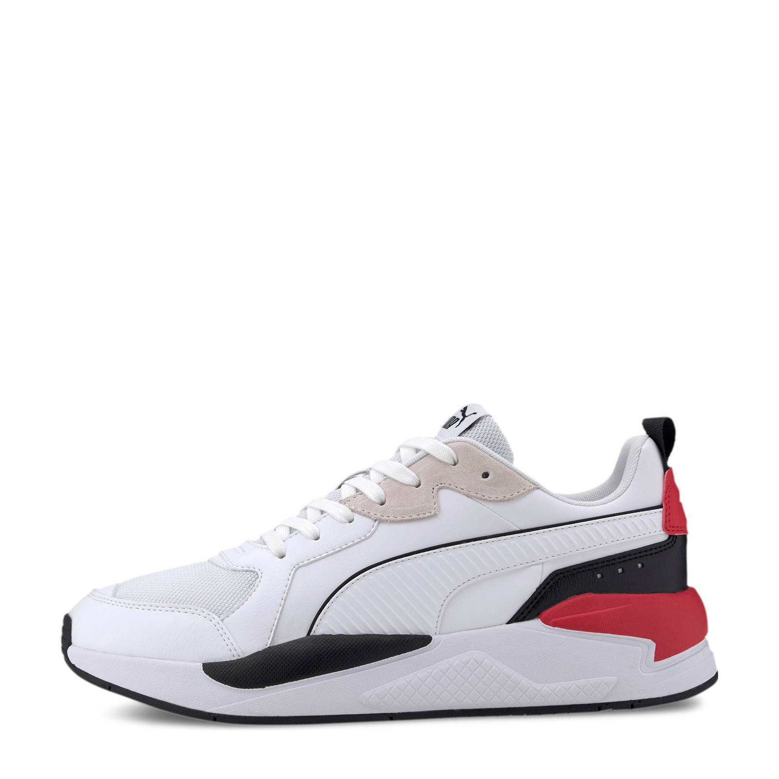 Puma X-ray game sneakers wit/zwart/rood | wehkamp