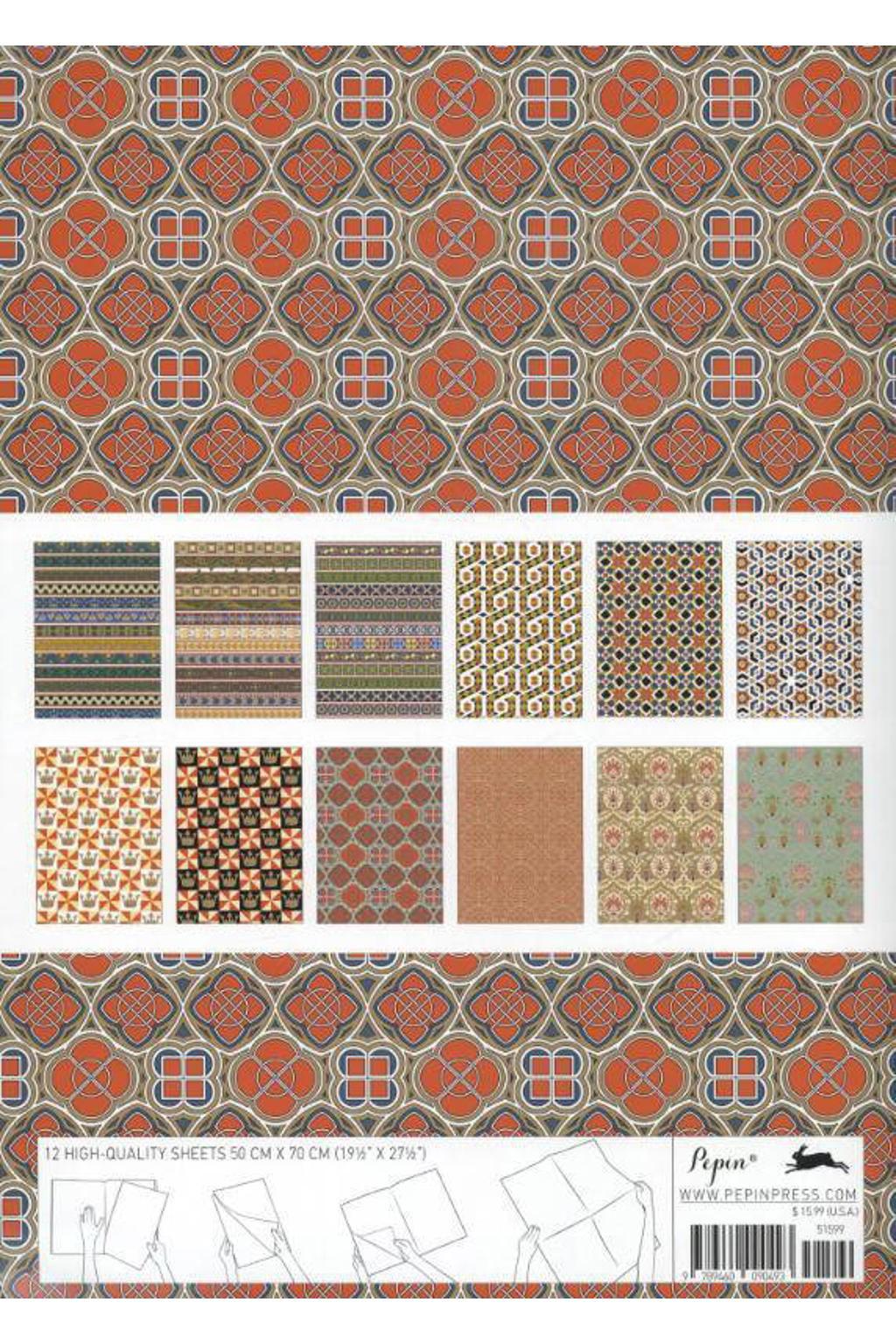 Pepin van Roojen Gift wrapping paper book Medieval Volume 37 wehkamp